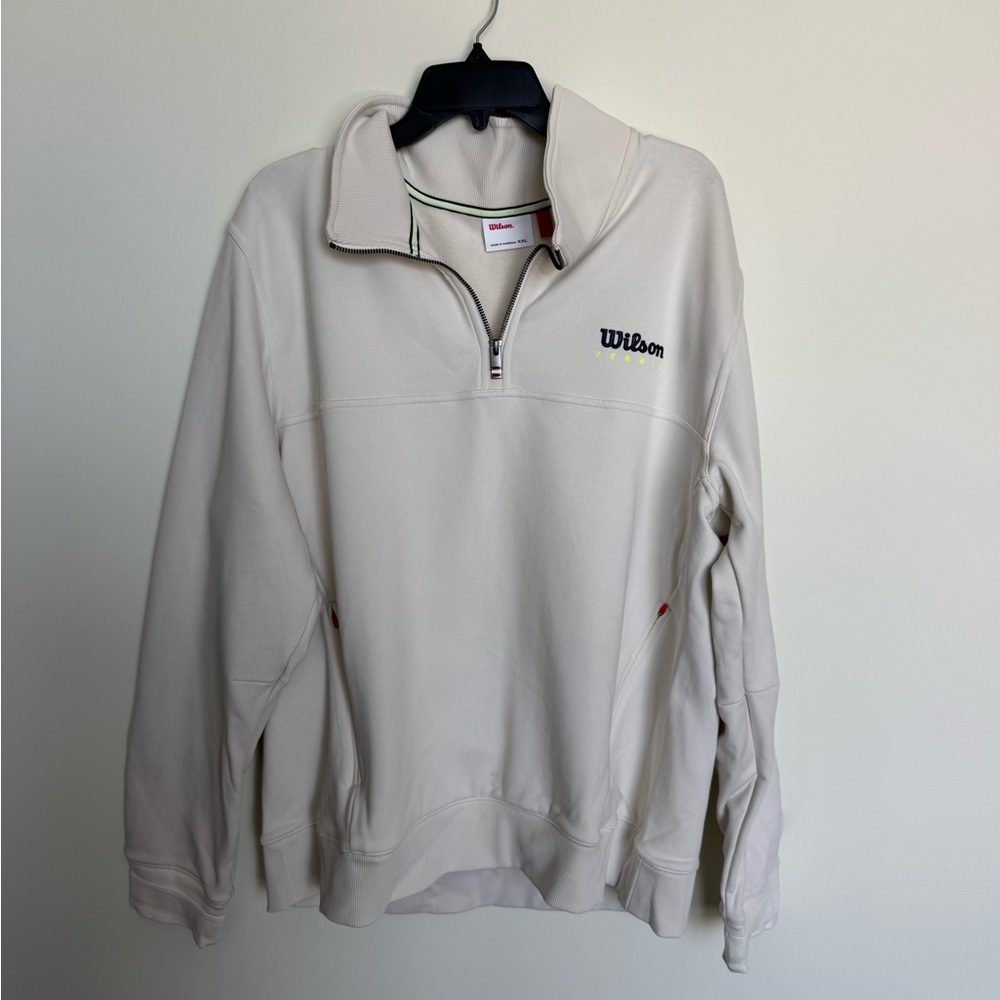 Wilson Off-White Men's Zip-Up Sweater